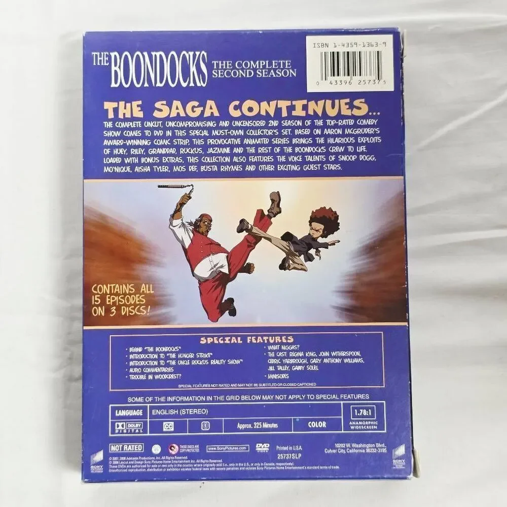 The Boondocks: The Complete Second Season (DVD, 2007 Sony Pictures)